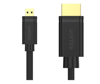 Kabel i złączka UNITEK Kabel micro HDMI - HDMI 2.0 (4k/60Hz, 2m) Y-C182
